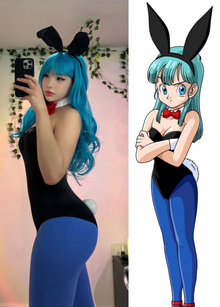 Hanacutie's portrayal of Bulma is a masterclass in cosplay, flawlessly capturing the essence of the character with meticulous attention to detail.