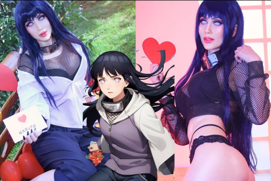 Adamilangley as Hinata sexy cosplay. hot Hinata cosplay from naruto