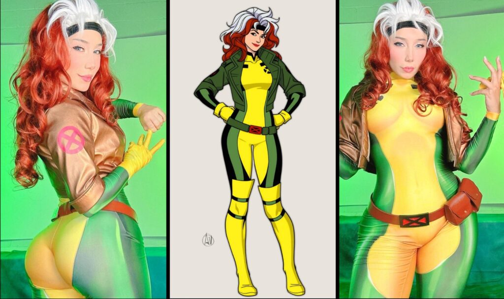 Thecherryneedles rogue cosplay from X-men