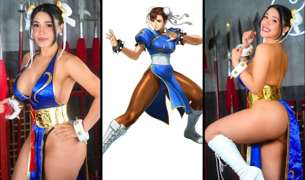 Minitinah chun li sexy cosplay