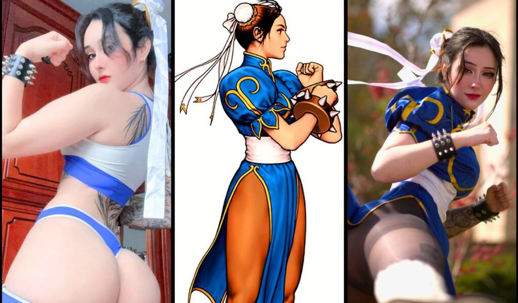 Nyukix sexy chun li cosplay