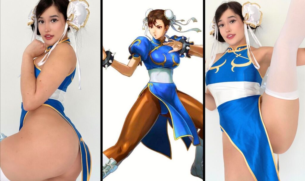 Liawaifuu as Chun li cosplay from Street Fighter