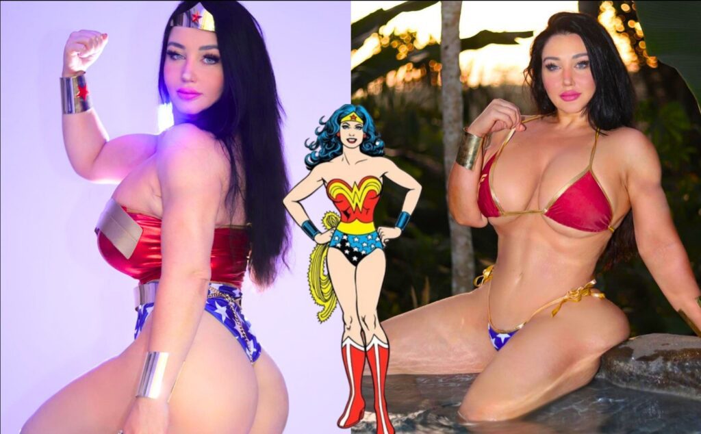 Sofiasivan sexy wonder woman cosplay